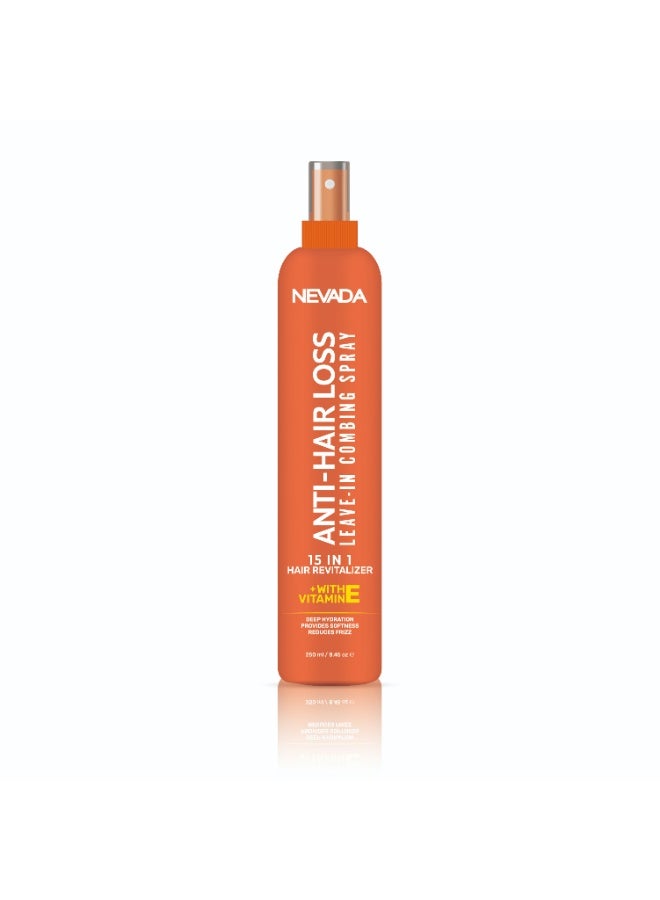 Nevada Anti-Hair Loss Leave-In Combing Spray 15in1 Hair Revitalizer With Vitamin E 250ml